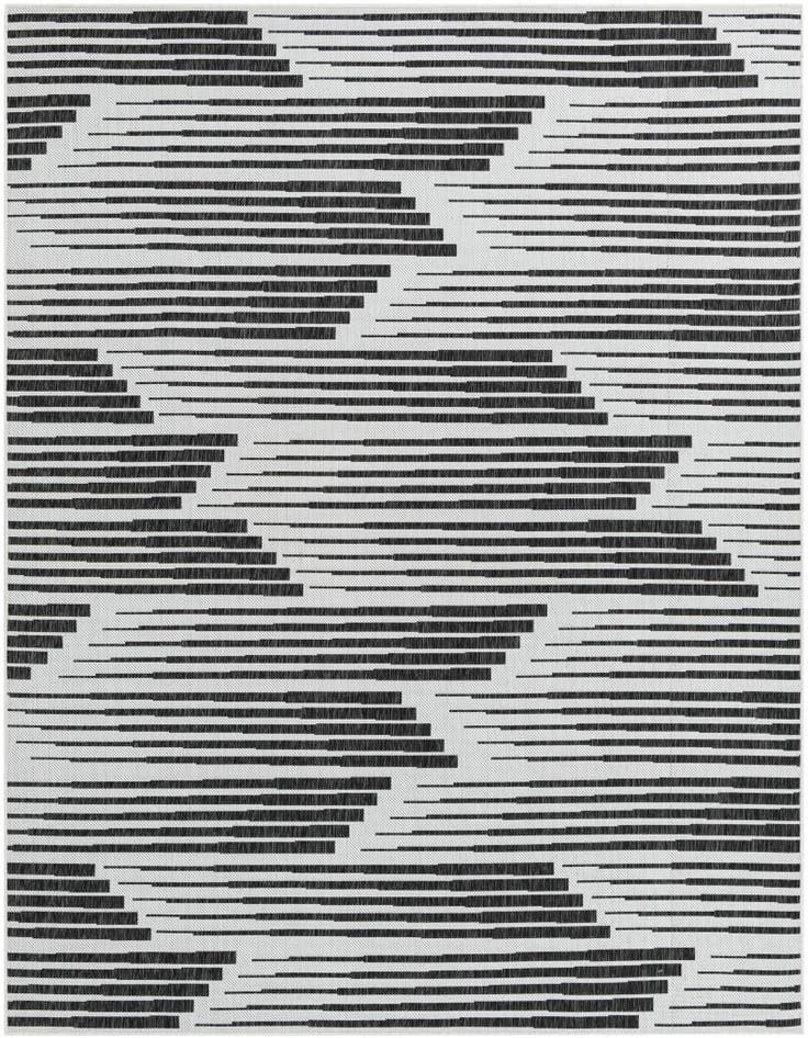 Detail image of 7' 10 x 10' Easy-Clean Modern Indoor / Outdoor Rug