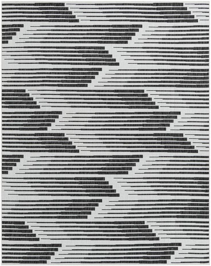 Detail image of 7' 10 x 10' Easy-Clean Modern Indoor / Outdoor Rug