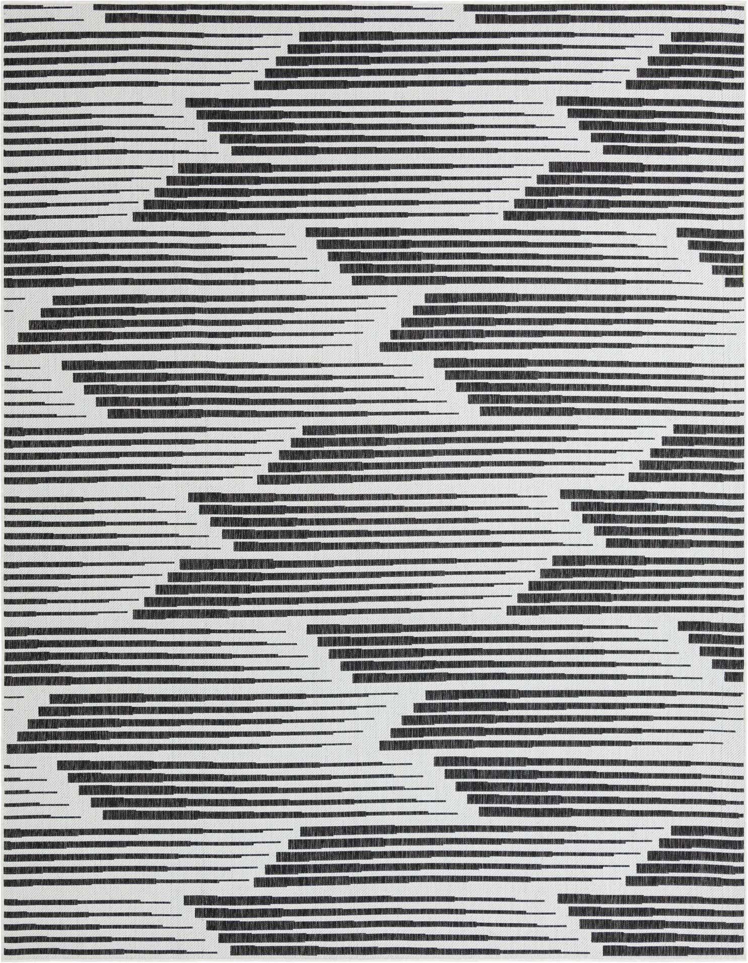 9' x 12' Easy-Clean Modern Indoor / Outdoor Rug
