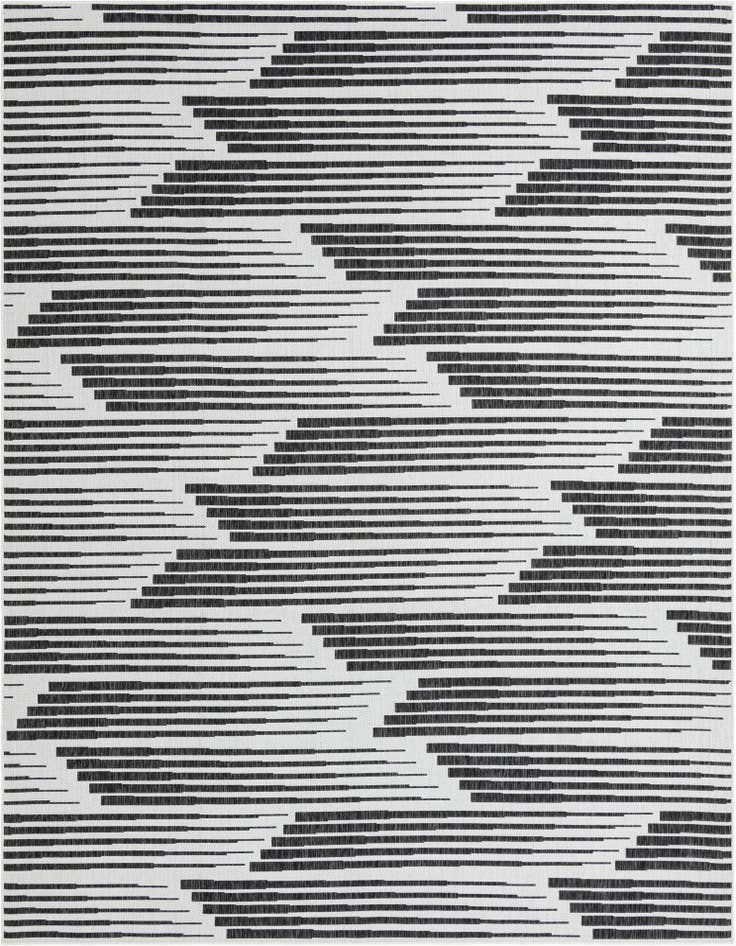 Detail image of 9' x 12' Easy-Clean Modern Indoor / Outdoor Rug