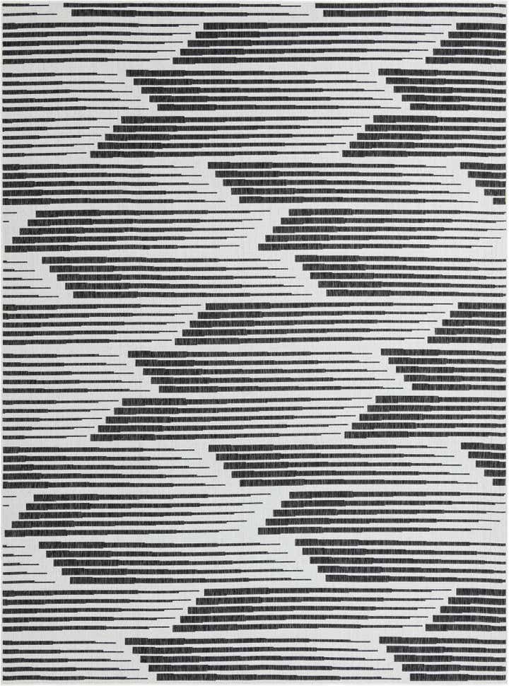 9' x 12' Easy-Clean Modern Indoor / Outdoor Rug