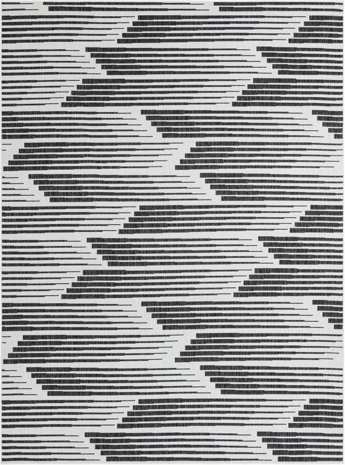 Detail image of 9' x 12' Easy-Clean Modern Indoor / Outdoor Rug