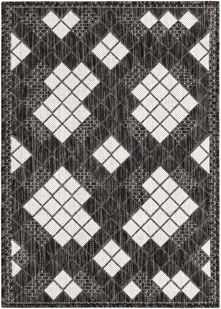 2' x 3' 1 Easy-Clean Modern Indoor / Outdoor Rug