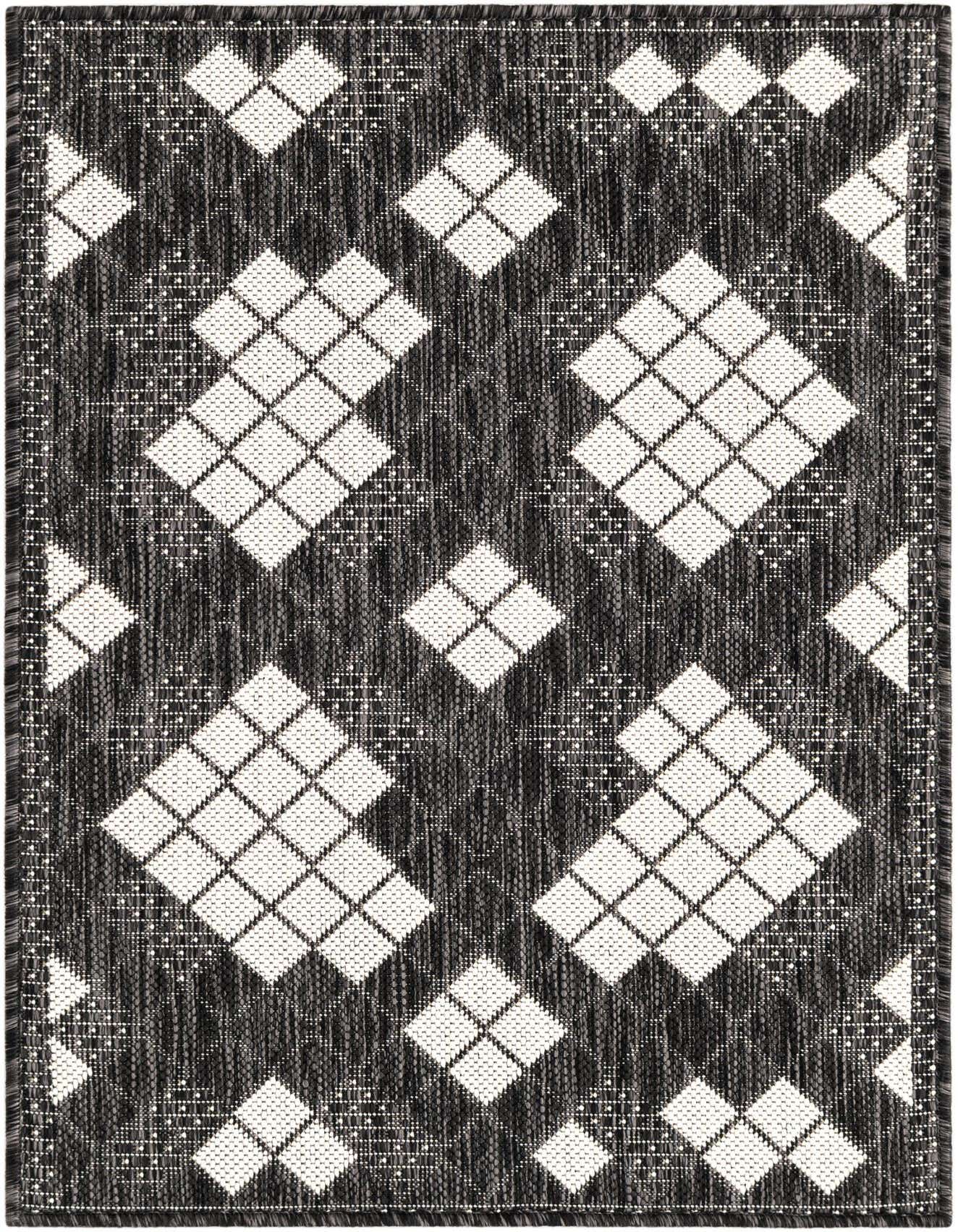 2' x 3' 1 Easy-Clean Modern Indoor / Outdoor Rug