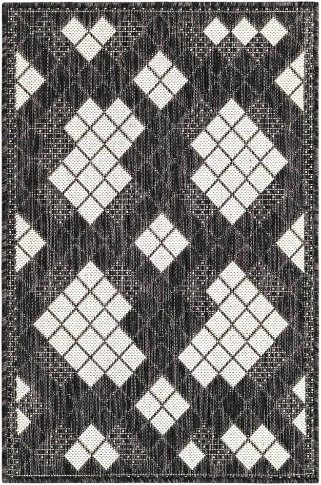 Detail image of 2' x 3' 1 Easy-Clean Modern Indoor / Outdoor Rug