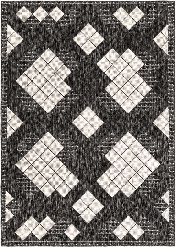 4' x 6' Easy-Clean Modern Indoor / Outdoor Rug