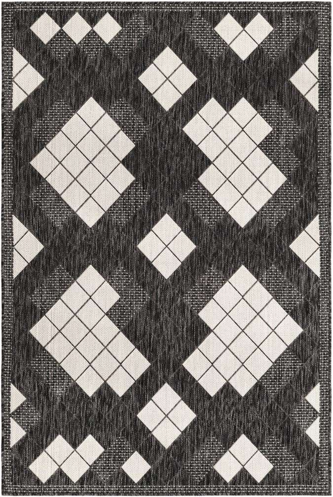 4' x 6' Easy-Clean Modern Indoor / Outdoor Rug
