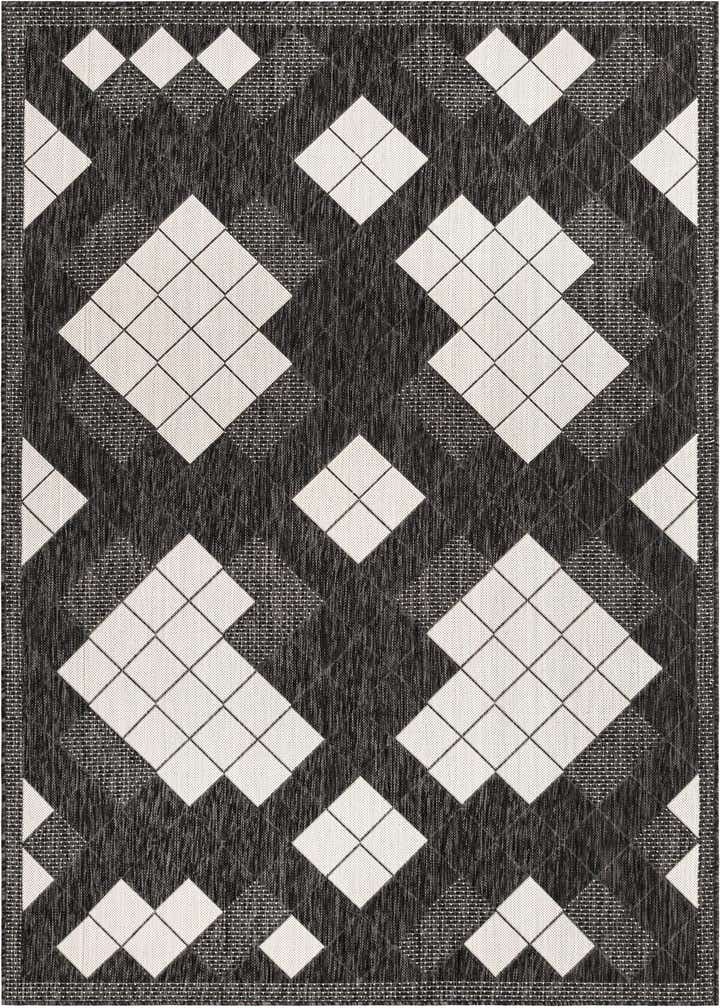 5' 3 x 8' Easy-Clean Modern Indoor / Outdoor Rug