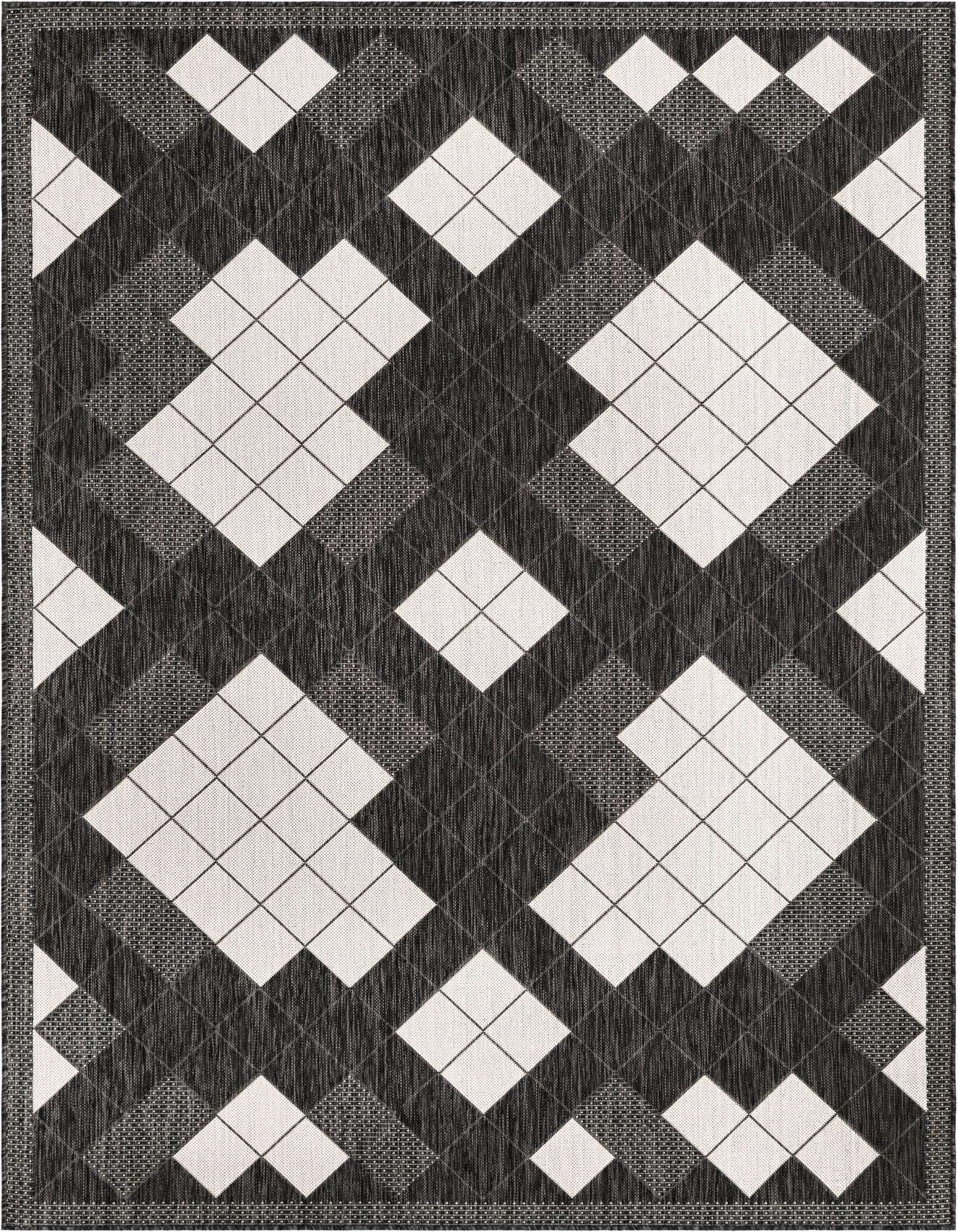 6' x 9' Easy-Clean Modern Indoor / Outdoor Rug