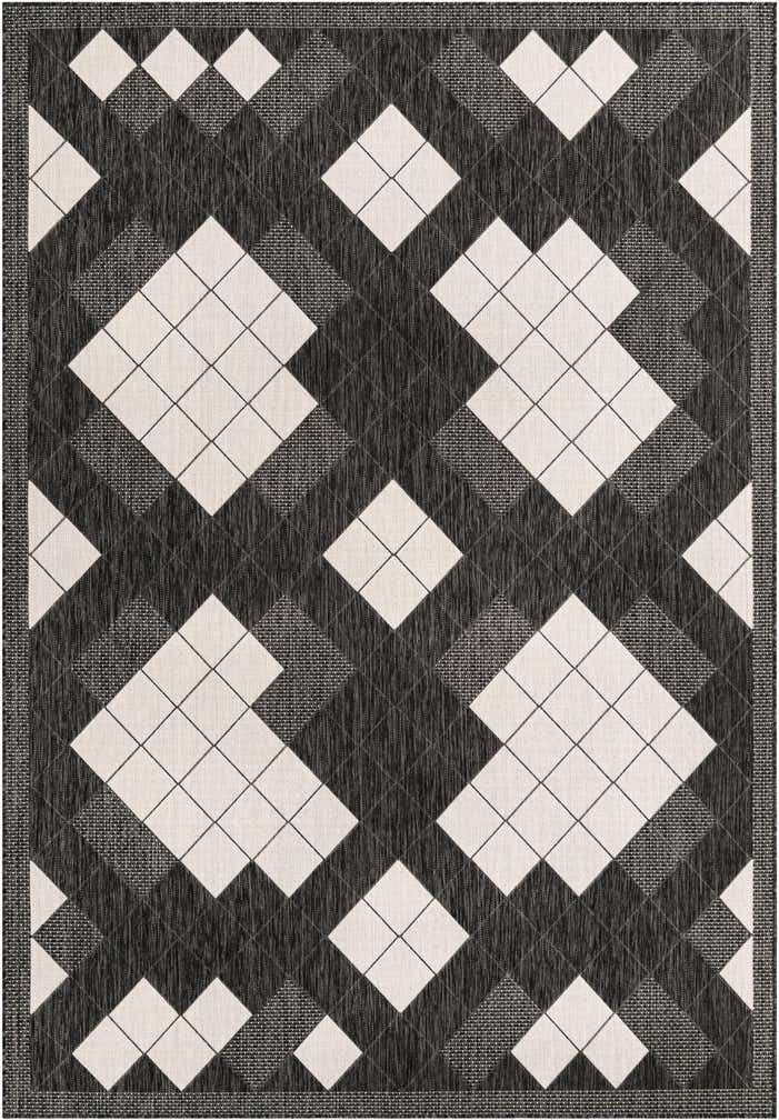 7' x 10' Easy-Clean Modern Indoor / Outdoor Rug