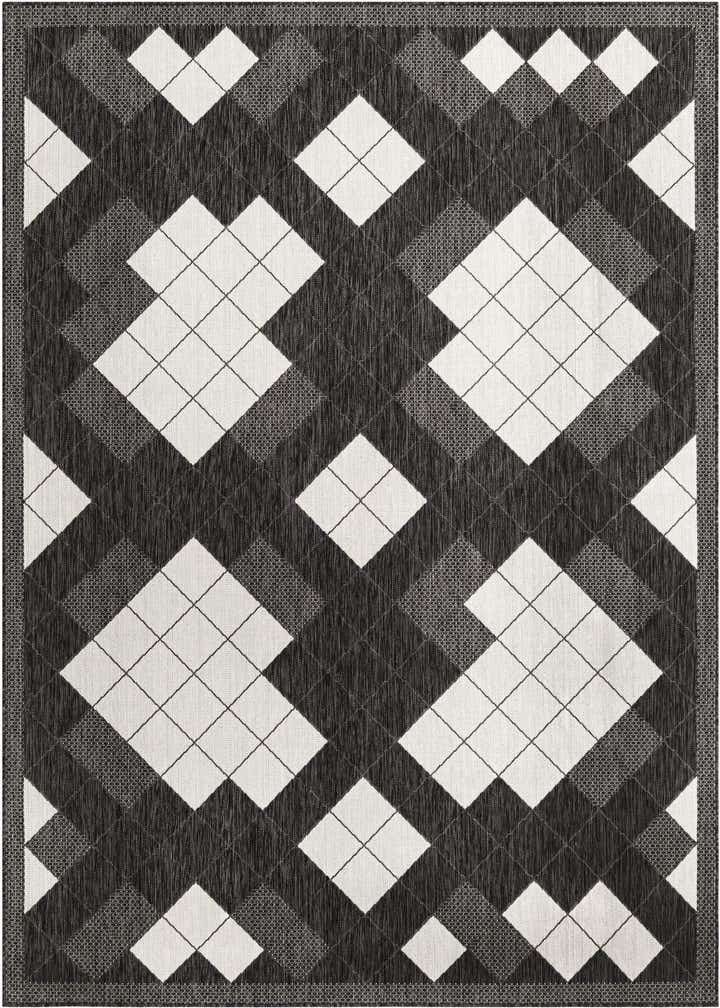 7' 10 x 10' Easy-Clean Modern Indoor / Outdoor Rug