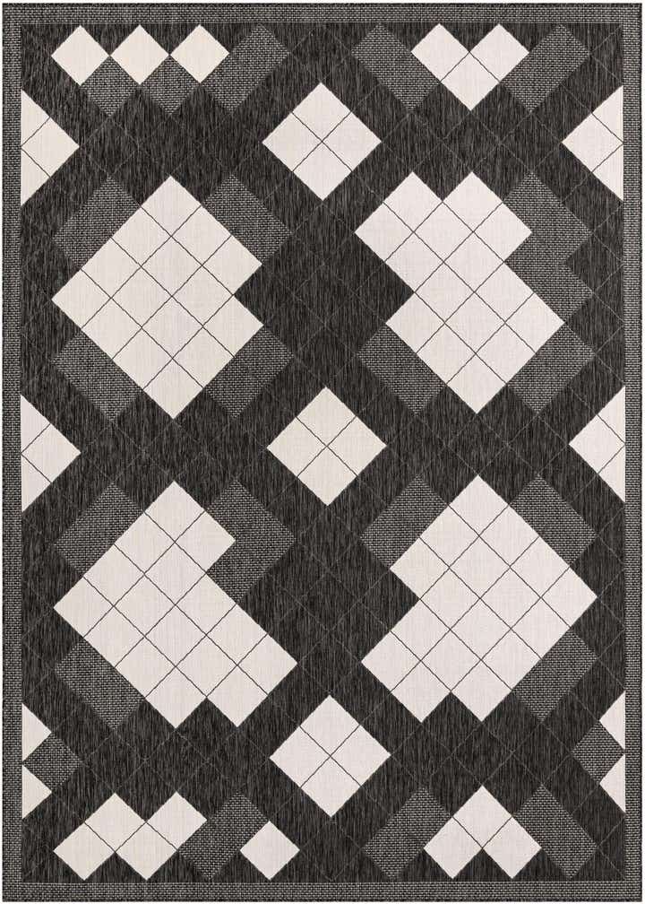 9' x 12' Easy-Clean Modern Indoor / Outdoor Rug