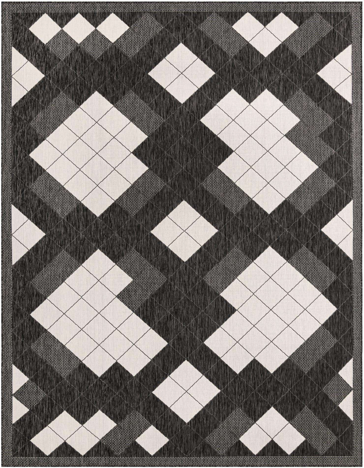 9' x 12' Easy-Clean Modern Indoor / Outdoor Rug
