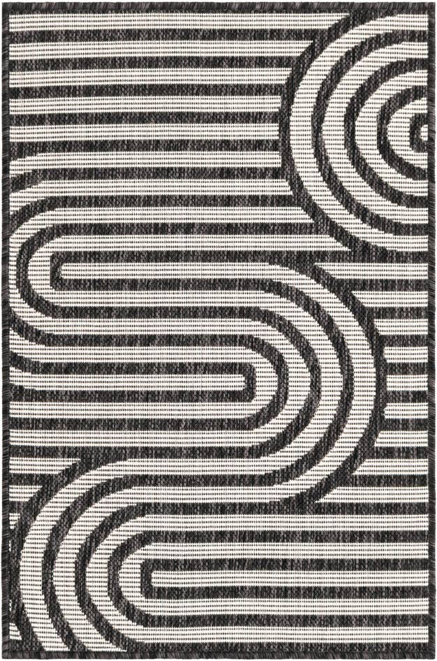 Detail image of 2' x 3' Easy-Clean Modern Indoor / Outdoor Rug
