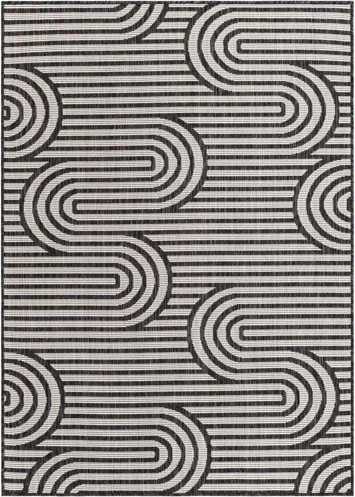 4' x 6' Easy-Clean Modern Indoor / Outdoor Rug