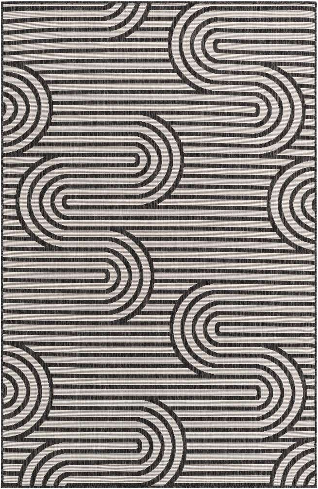 5' 3 x 8' Easy-Clean Modern Indoor / Outdoor Rug