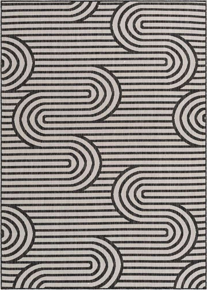 6' x 9' Easy-Clean Modern Indoor / Outdoor Rug