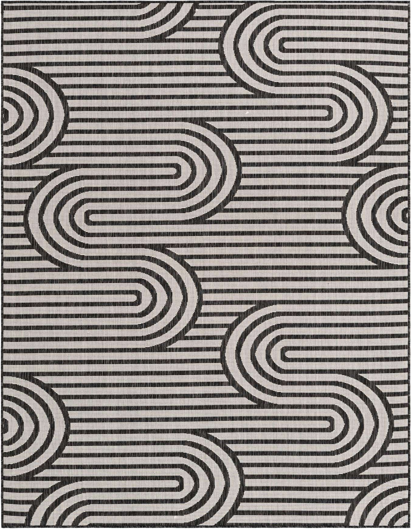6' x 9' Easy-Clean Modern Indoor / Outdoor Rug