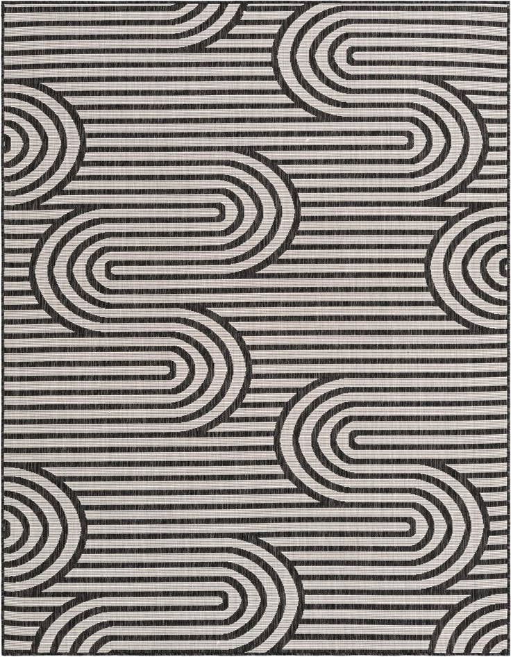 Detail image of 6' x 9' Easy-Clean Modern Indoor / Outdoor Rug