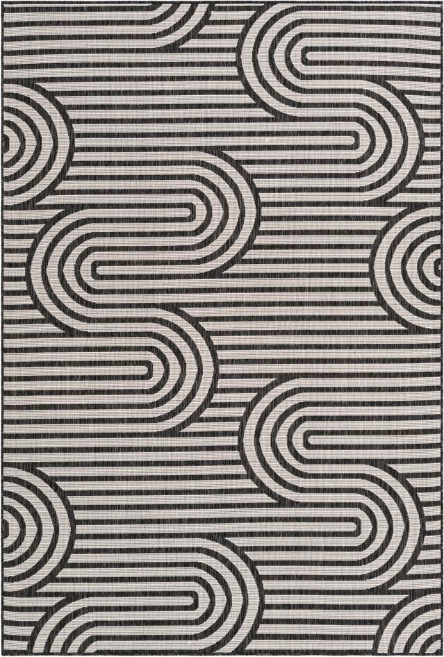 Detail image of 6' x 9' Easy-Clean Modern Indoor / Outdoor Rug