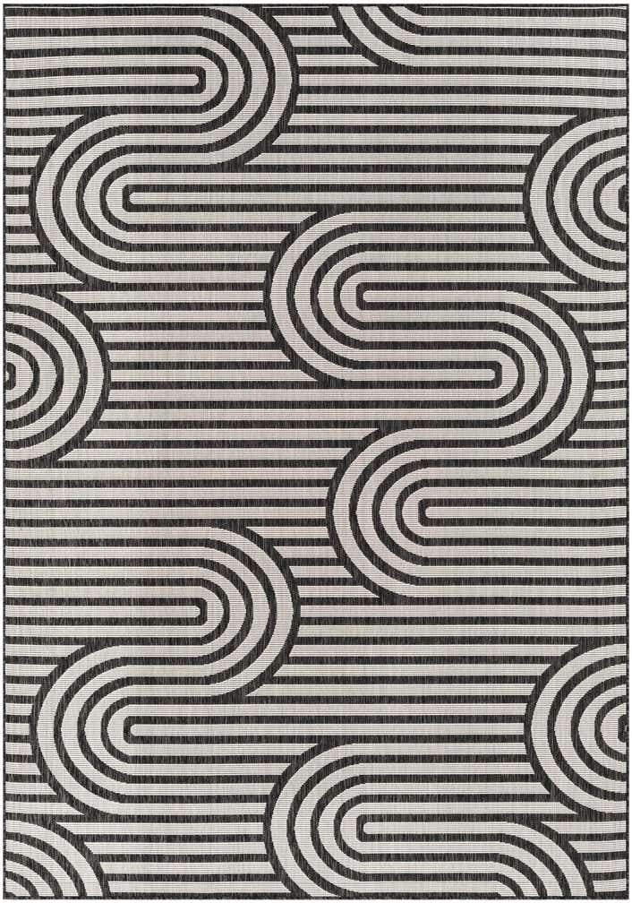 7' x 10' Easy-Clean Modern Indoor / Outdoor Rug