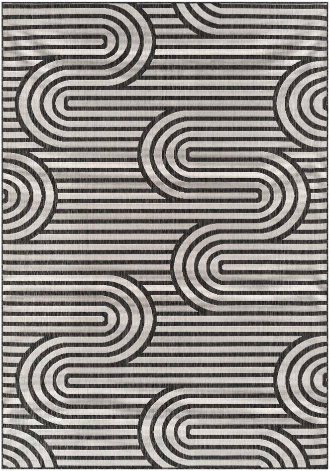 Detail image of 7' x 10' Easy-Clean Modern Indoor / Outdoor Rug