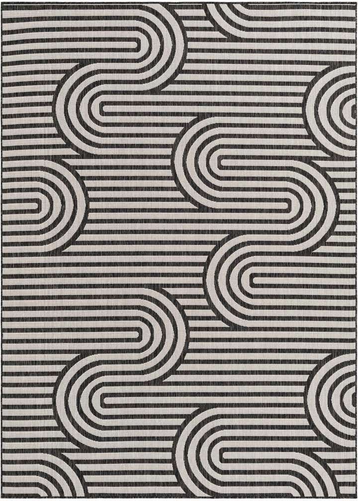 7' 10 x 10' Easy-Clean Modern Indoor / Outdoor Rug