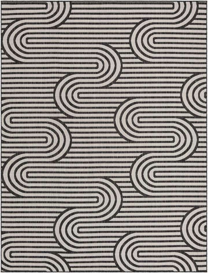 9' x 12' Easy-Clean Modern Indoor / Outdoor Rug