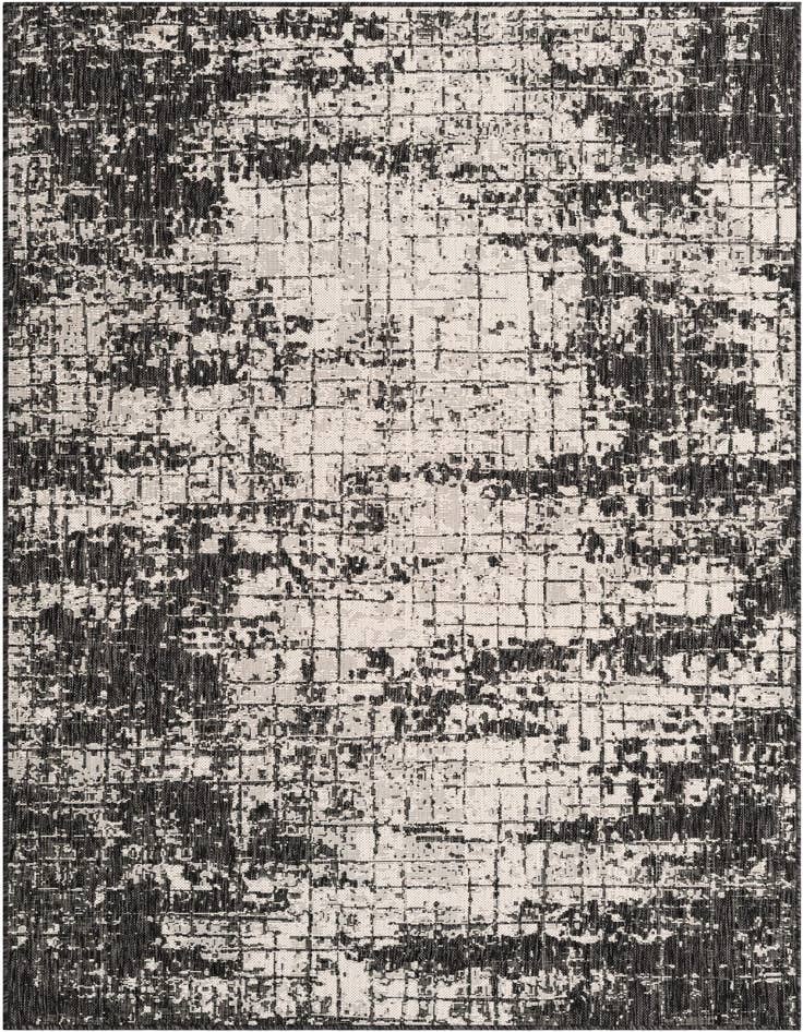 Detail image of 5' 3 x 8' Easy-Clean Modern Indoor / Outdoor Rug