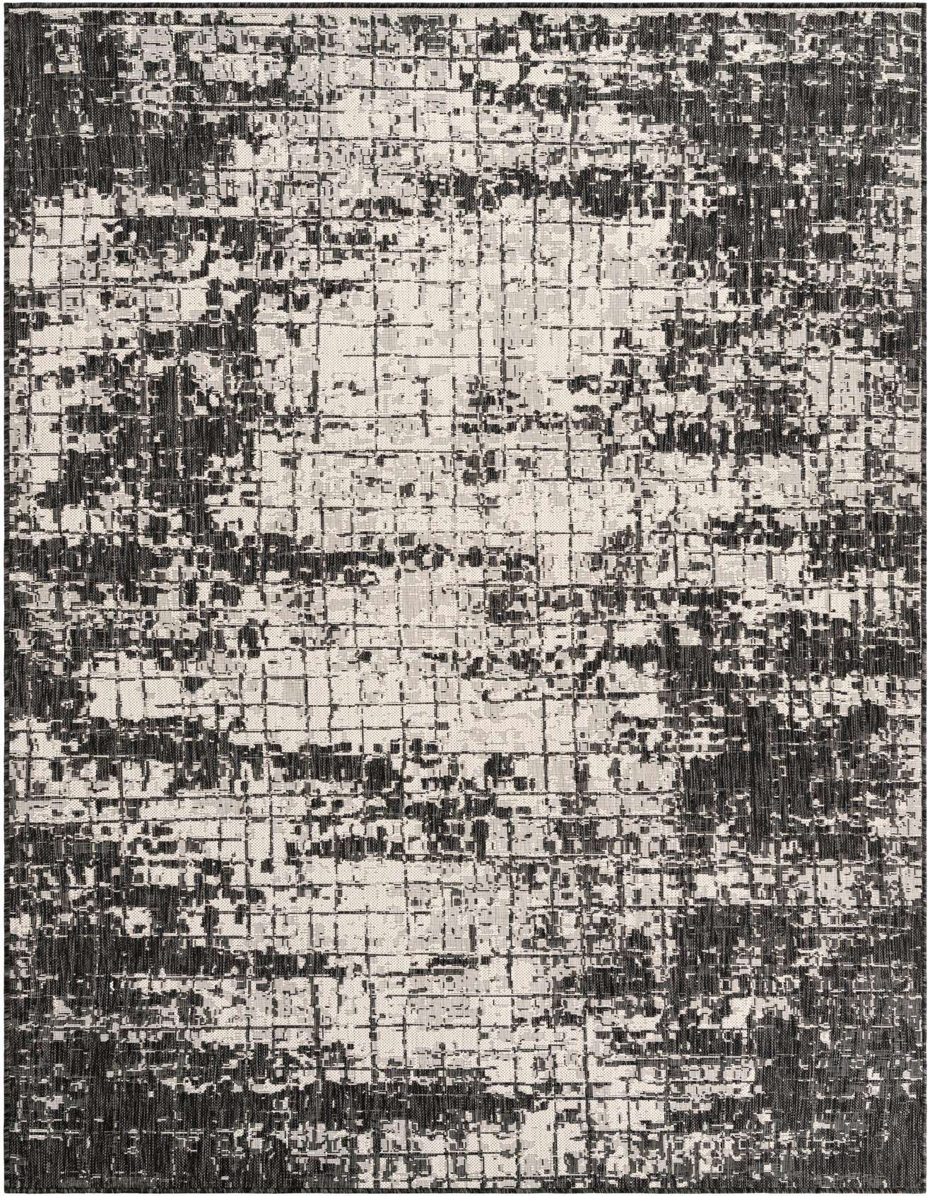 6' x 9' Easy-Clean Modern Indoor / Outdoor Rug