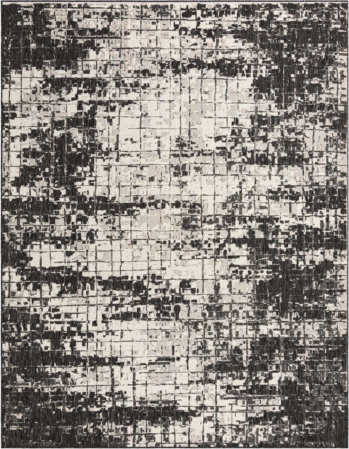 9' x 12' Easy-Clean Modern Indoor / Outdoor Rug