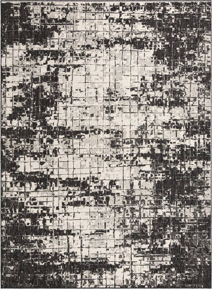 Detail image of 9' x 12' Easy-Clean Modern Indoor / Outdoor Rug