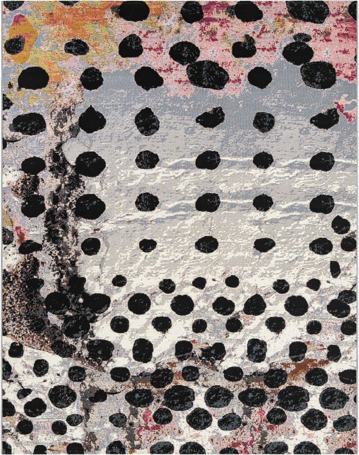 Detail image of 7' 10 x 10' Easy-Clean Modern Indoor / Outdoor Rug