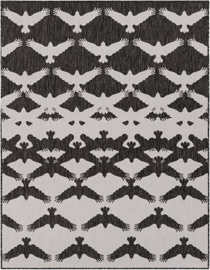 Detail image of 5' 3 x 7' Easy-Clean Modern Indoor / Outdoor Rug