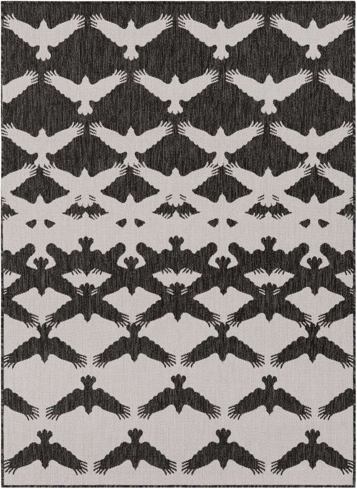 5' 3 x 7' Easy-Clean Modern Indoor / Outdoor Rug