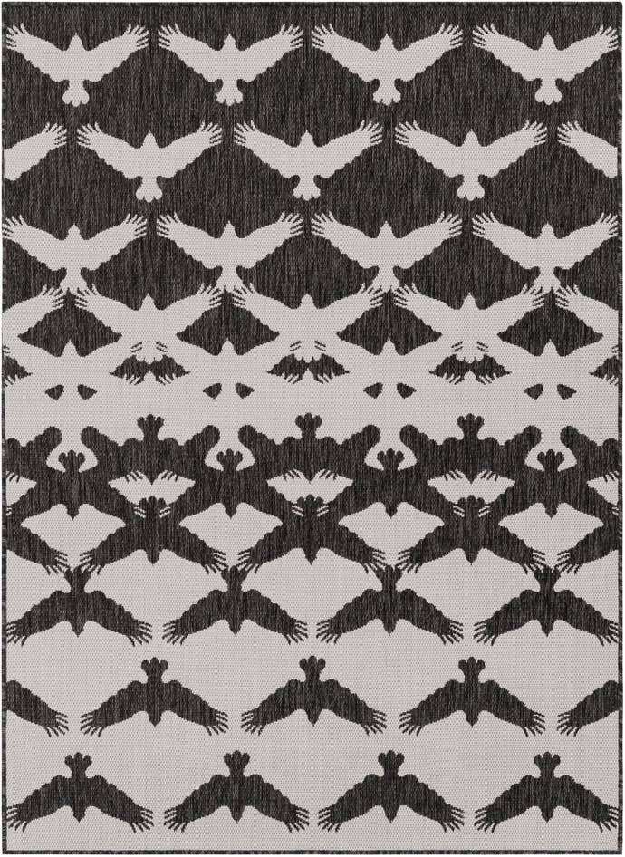 Detail image of 5' 3 x 7' Easy-Clean Modern Indoor / Outdoor Rug