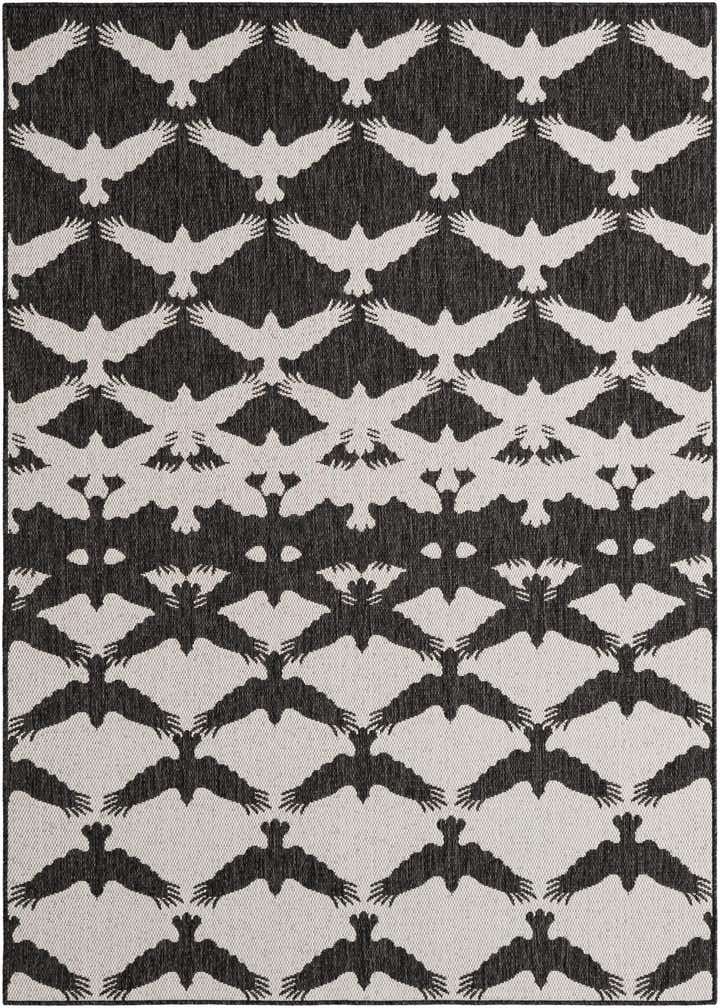 5' 3 x 8' Easy-Clean Modern Indoor / Outdoor Rug