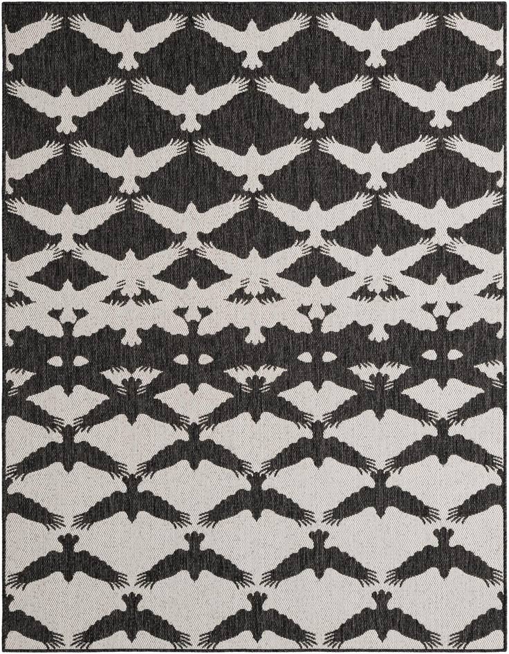 Detail image of 5' 3 x 8' Easy-Clean Modern Indoor / Outdoor Rug