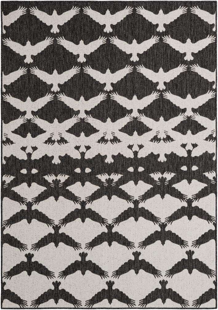 5' 3 x 8' Easy-Clean Modern Indoor / Outdoor Rug