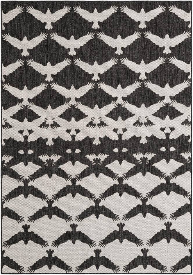 Detail image of 5' 3 x 8' Easy-Clean Modern Indoor / Outdoor Rug