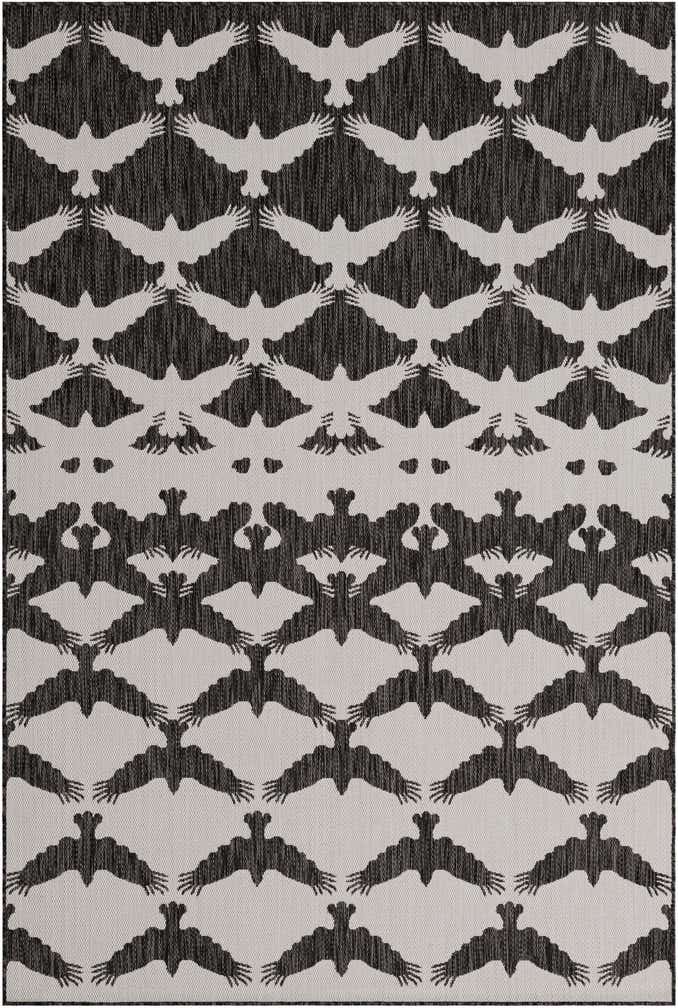 6' x 9' Easy-Clean Modern Indoor / Outdoor Rug