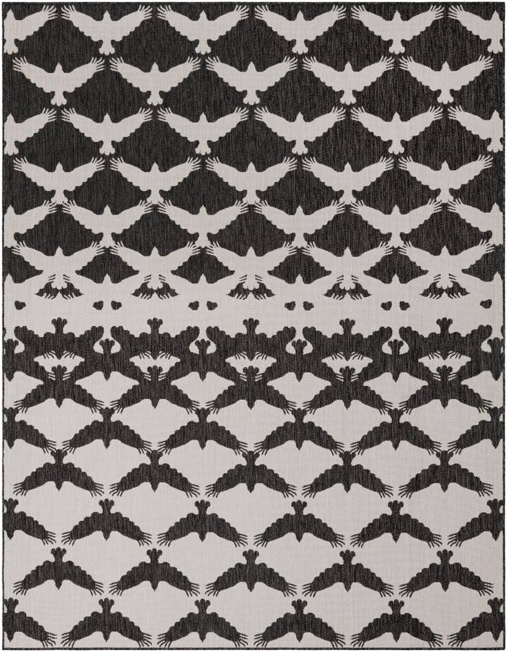 Detail image of 7' 10 x 10' Easy-Clean Modern Indoor / Outdoor Rug