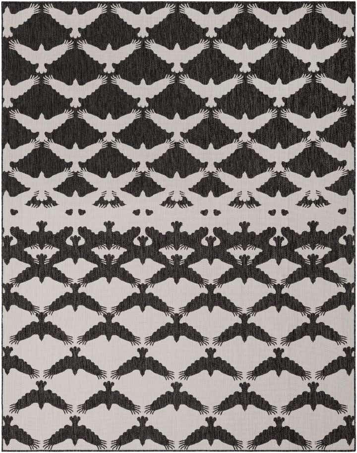 7' 10 x 10' Easy-Clean Modern Indoor / Outdoor Rug