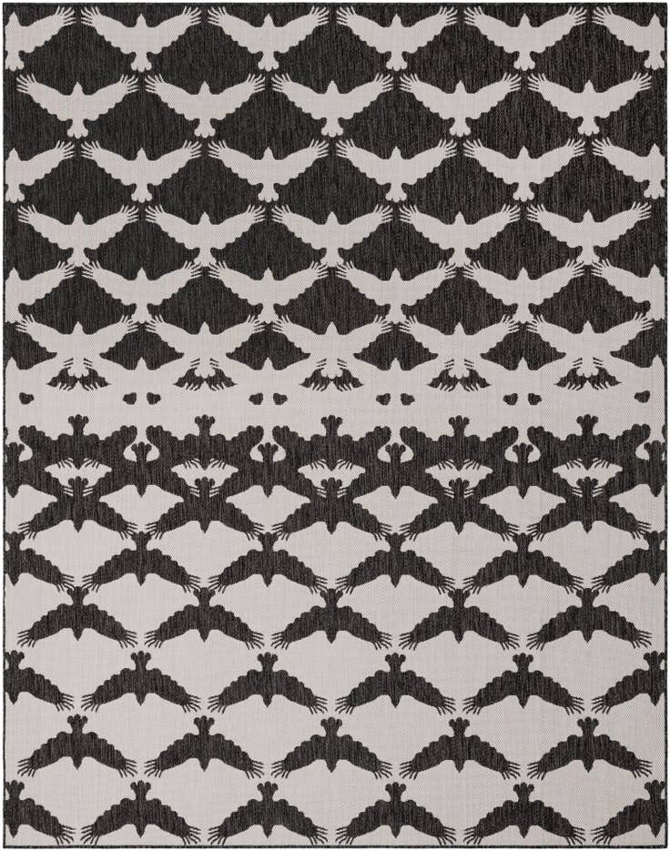 Detail image of 7' 10 x 10' Easy-Clean Modern Indoor / Outdoor Rug