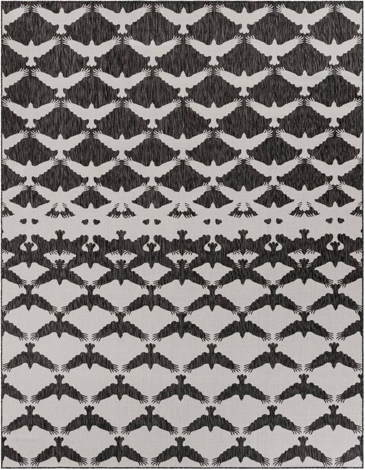 Detail image of 9' x 12' Easy-Clean Modern Indoor / Outdoor Rug