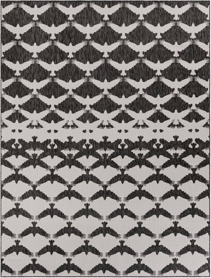 Detail image of 9' x 12' Easy-Clean Modern Indoor / Outdoor Rug