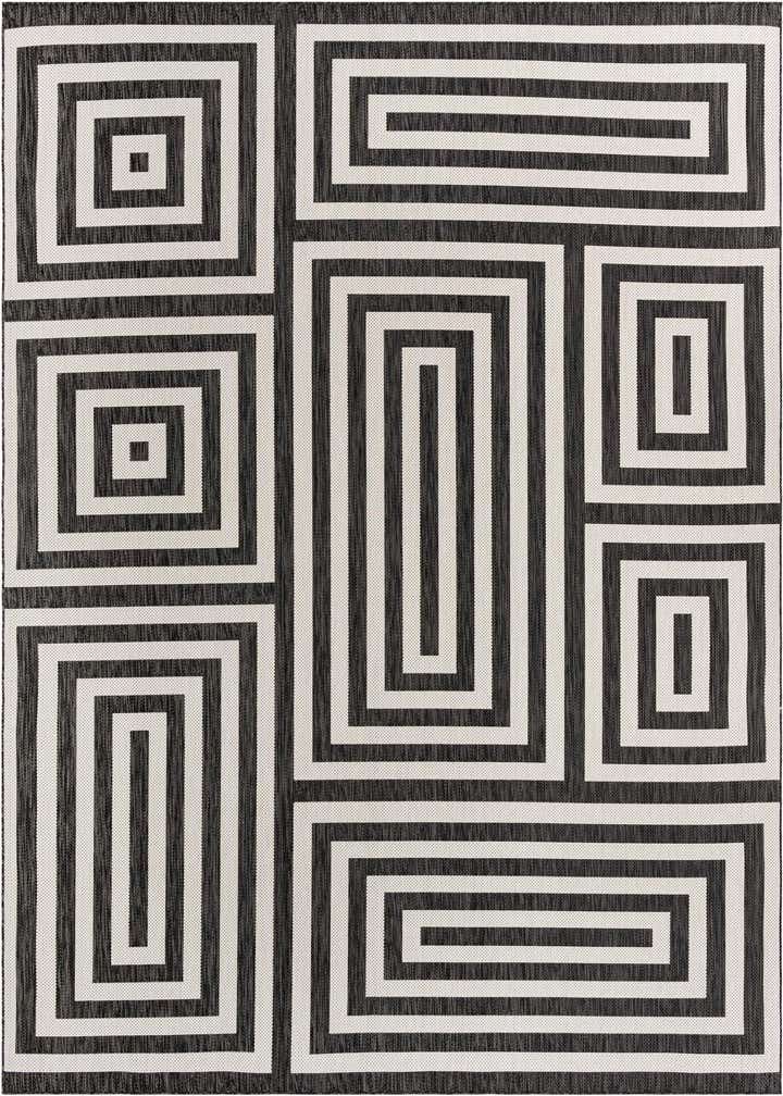 10' x 14' Easy-Clean Modern Indoor / Outdoor Rug
