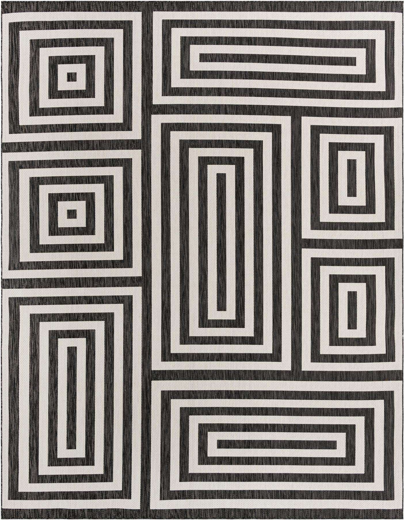 10' x 14' Easy-Clean Modern Indoor / Outdoor Rug