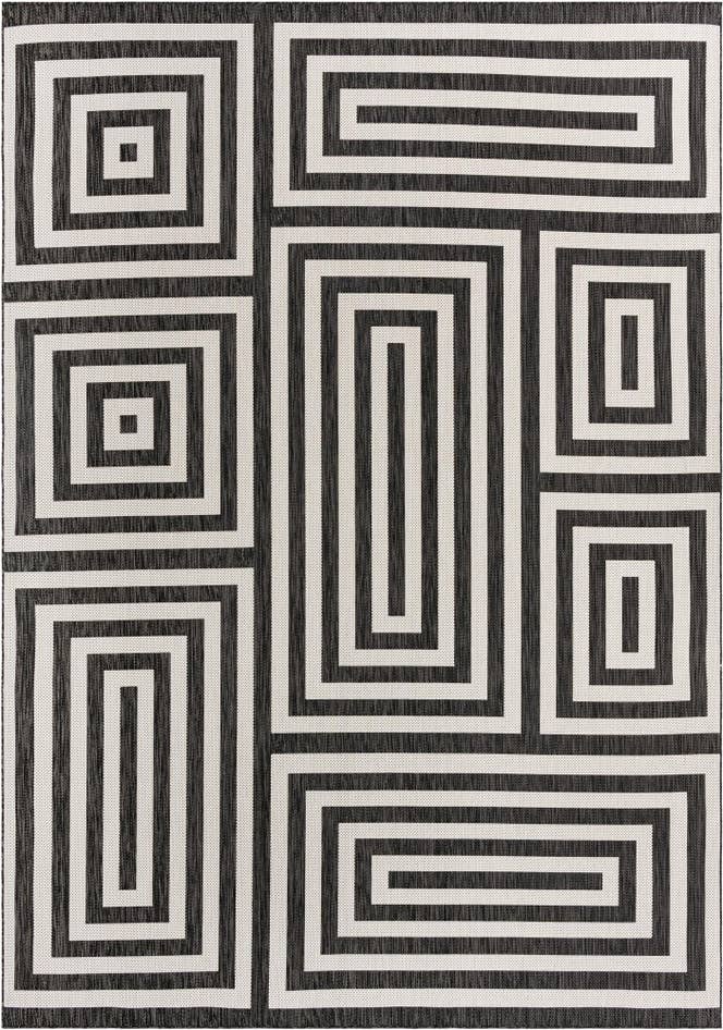 Detail image of 10' x 14' Easy-Clean Modern Indoor / Outdoor Rug
