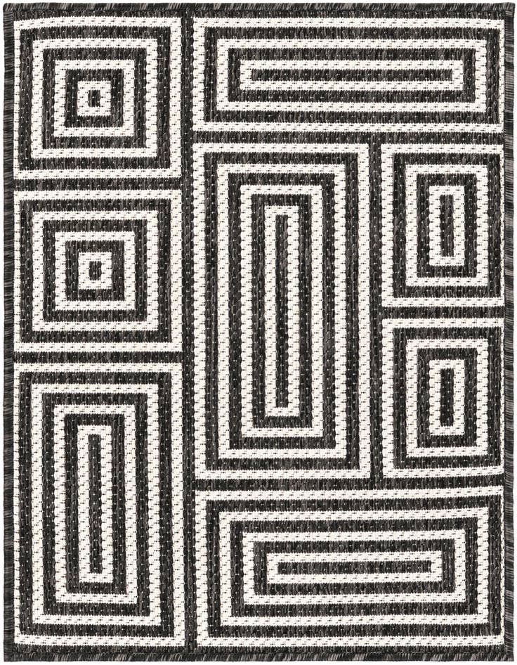 Detail image of 2' x 3' Easy-Clean Modern Indoor / Outdoor Rug